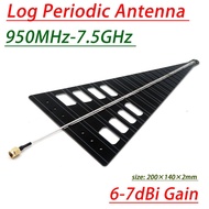 UWB Log Periodic Antenna 950MHz-7.5GHz Directional For Signal Monitoring 1090M/2.4G/5.8G, RF Test Am