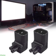 dusur Universal IEC320 C14 to C5 Convert Connector C5 Male to C14 Female Up Down Angle