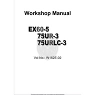 Hitachi EX60-5 Workshop Repair Service Manual + Parts Catalogue