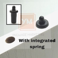 Cabinet small hidden swing door black spring PVC plastic pin pivot concealed hinge