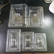 100 pieces Disposable plastic box C55 H21 H23 0.7kg 1kg H53 H04 H05 H07