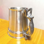 正品Tumasek pewter 馬來西亞錫製工藝品 美人魚錫杯