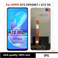 6.5"; LCD For OPPO A72 2020 LCD Display Touch Screen Digitizer Assembly Replacement for OPPO A72 CPH2067 LCD