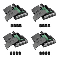 4PCS DB25 Female Solderless Breakout Connector, RS232 D-SUB DB25 Serial to 25Pin Port Terminal Block
