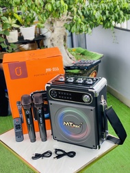 Loa di động nội địa JYX S55 công suất 15–30W âm thanh mạnh mẽ đèn LED RGB sôi động kèm 2 micro UHF k