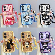 Casing OPPO A3 A3X patung pelekat comel phone casing