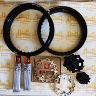 TK RACING Rim Package + EXPEDITION WR155 Disc Brake + Chrome Spokes