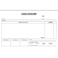 (GENERIC) PAYMENT VOUCHER, CASH VOUCHER, CHECK VOUCHER, DISBURSEMENT VOUCHER, PETTY CASH 5x8 Carboni