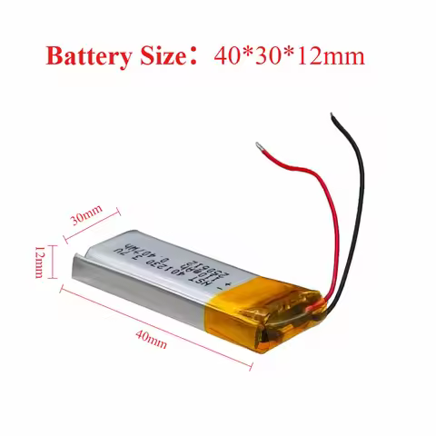 Replacement Battery for The NWZ-W202, W252, W262, SBH70, and SBH80 MP3 Headphones. 401230 3.7V 120mA