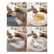 HY&amp; round Carpet Bedroom Computer Chair Floor Mat Living Room Sofa Turn Chair Floor Protection Mat Home Study Floor Mat