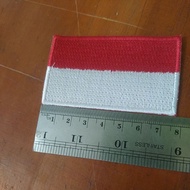 MERAH Embroidery Embroidery Red and White Bet Embroidery ± 5x7 cm can order embroidery units