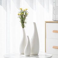 B. b. Simple Modern Creative Ceramic Set of Three Vases Can Hold Water Flowers Ornaments Wedding Liv