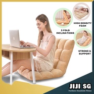 (JIJI.SG) Floor Chair (Cotton Suede) 18 Cubes Washable 3-Fold Floor Chair 2 SIZES (Floor Chair) Recl