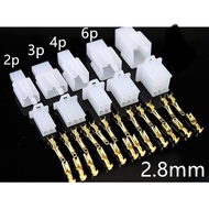 2.8mm TERMINAL SOCKET CONNECTOR AUTOMOTIVE WIRE CONNECTOR 2Pin / 3Pin / 4Pin / 6Pin