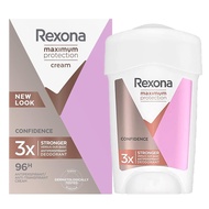 Rexona Maximum Protection Antiperspirant Confidence Cream 45ml ผลิตภัณฑ์ระงับกลิ่นใต้วงแขนสำหรับผู้ห