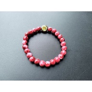 G804 CATHOLIC CHRISTIAN SPIRITUAL BRACELET HEAVY PEARL NATURAL STONE MOTIF 8MM PREMIUM