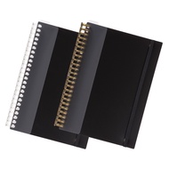 LIHIT LAB.  A5 Twist Note Ring & Black Inner Cover (For 100pcs Capacity) N-1778