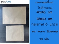 กระดาษรองพื้นรถยนต์ 100แผ่น 110 แกรม 40x45 cm(เล็ก-กลาง) และ 45x60 cm(กลาง-ใหญ่) กระดาษ รองพื้นรถยนต์ กระดาษปูพื้นรถ