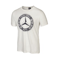 Mercedes-Benz เสื้อคอกลม สีขาว สกรีนโลโก้ดาวเบนซ์คลาสสิก ปี 1926