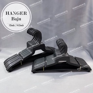 SSMEGARACK Hanger Baju Hitam Clothes Hanger (12pcs) Hanger Baju Murah Budak Perempuan