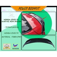 ✨ Honda Civic FC Ducktail Rear Spoiler Material Fiber (FRP) Without Paint