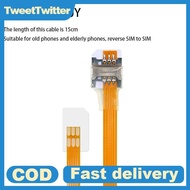 TweetTwitter 2FF SIM Standard Positive Reverse Extension Cord Mobile Phone Signal Extension Cord SIM