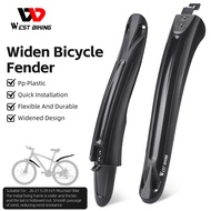 WEST BIKING Mountain Bike Fender Dust Proof Mudguard Wings Quick Release Touring Bike Durable Removable Easy Installation Suitable For Mountain Bikes 26-27.5-29 Inches