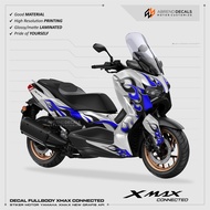 DECAL FULLBODY XMAX CONNECTED API / STIKER MOTORYAMAHA XMAX NEW GRAFIS API/FIREBLADE AIRBRUSH / STOC