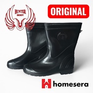 HUNTER JOSS - Black Waterproof & Anti-Slip Boots – Safety Boots for Projects