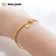 WAH CHAN 916 Gold Bracelet - Layered Paperclip OSB1299