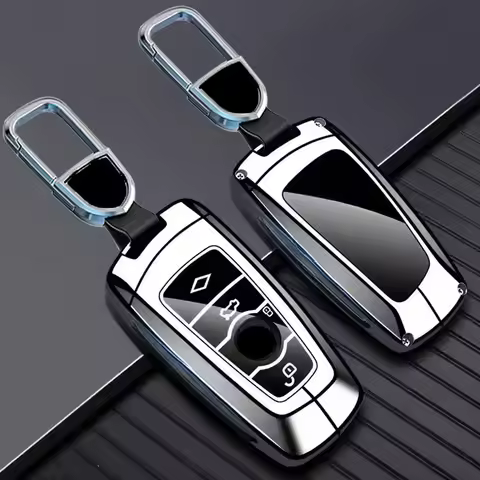 Premium Key Case for BMW 5 Series (525Li)/X1/X3/X5/X6/X7/i5/i7/3 Series (320i)/iX/330i - Protective 