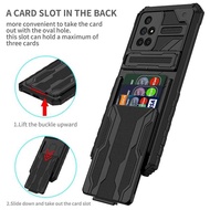 Vivo Y17s/Y12/Y15/Y17/Y20/Y20S/Y12S/Y12A/Y12D Card Pocket Armor Case Full Cover Army Stand Casing