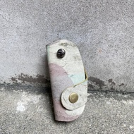 義大利霧蠟迷彩經典牛皮汽車鑰匙包 遙控器 牛皮鑰匙包 經典軍綠