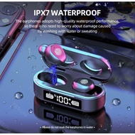 Evisu EV-TWS007 Original TWS 5.0 Bluetooth Earphones Wireless Earbuds LED Display Touch Control Head