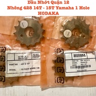 HODAKA Yamaha Sprocket 14T 15T - 428 Sirius Fi Exciter R15 MT15 XSR155 FZ155 Made in Malaysia