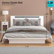 Queen Bed - AURORA Series - 1 Color - Katil Queen - Katil Kayu