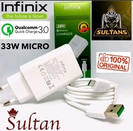 TRAVEL CHARGER INFINIX QUALCOMM 3.0 33W FAST CHARGING - CHASAN INFINIT ORIGINAL - BENUA CELL