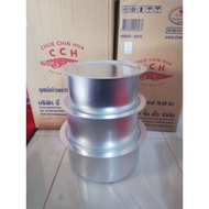 Periuk cap buaya set 3 pure Aluminium Thailand