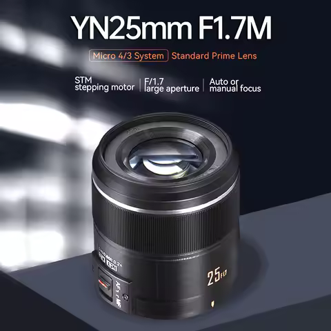 YONGNUO YN25mm F1.7M Micro 4/3 25mm F1.7 Large Aperture AF/MF STM Autofocus Standard Prime Lens for