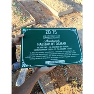 Muslim's Grave Markers (Papan Tanda Kubur)