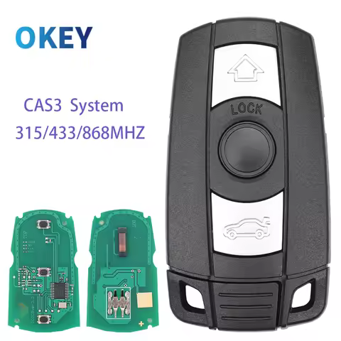 Okey Remote Car Key For CAS3 System BMW 1/3/5/7 Series X5 X6 E60 E61 E70 E71 E87 E90 Z4 KR55WK491 31
