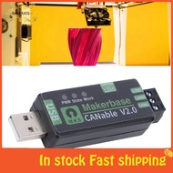bamaxis Wisoqu USB to CAN FD Adapter  Based on Canable2.0 Support 2.0 A B Protocol Multiple Firmware
