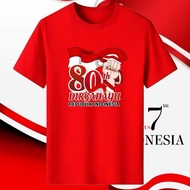 Vigooo - Indonesian Men's T-shirts August 17, 80 Years, Merdeka, Latest Indonesian Men's T-shirts