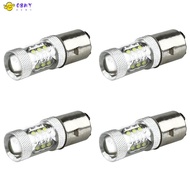 4X 80W BA20D H6 White 16 LED Motorcycle MotorBike/Moped/ATV Headlight Bulb