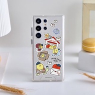 Second Morning郵差生活貼紙防摔透明SAMSUNG手機殼