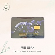 [Kedai Emas Gemilang] 800723 Amethyst Gold Creation 1G Gold Bar (Ap12135) (1.5Cm) (1G) [999 Gold]