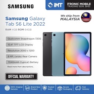 Samsung Galaxy Tab S6 Lite 2022 Tablet | Qualcomm Snapdragon 720G | 10.4" TFT LCD Display | 8MP Singler Cam | 7040 mAh