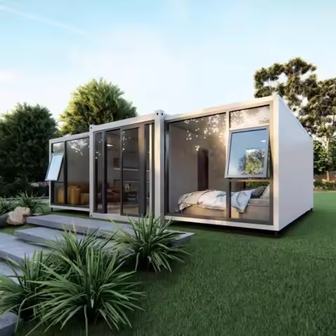 Ready to Ship Homes 20ft 40ft Expandable Container House for Sale Luxury Modular Mobile Home Manufac