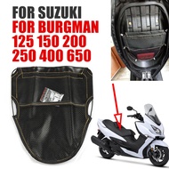 For SUZUKI Burgman 125 150 200 250 400 650 AN200 AN400 AN150 Motorcycle Accessories Under Seat Stora