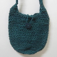 泰國 編織 綠色 斜揹 側揹 袋 包 Made in Thailand Green Woven Bag